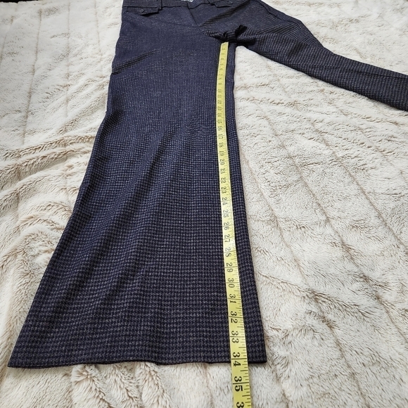 SIZE 8T LOFT Trouser Wool looking Black Grey color High waist dress pant NWT - Picture 8 of 15